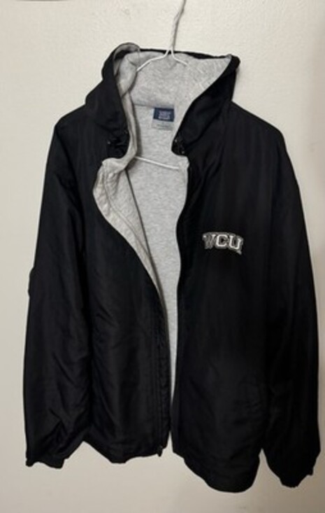 Other - WCU Black Hooded Jacket-Cloth With Inside-Windbreaker Outside-Western Carolina U